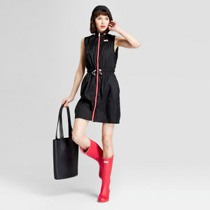 Hunter for Target Nylon Black Zip Front Dress Sz M